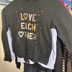 SO Black and White Love Each Other Hoodie